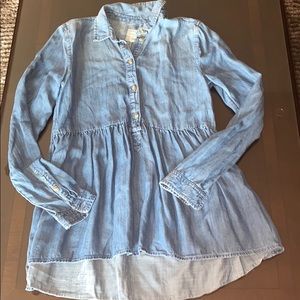 American Eagle jean material top
